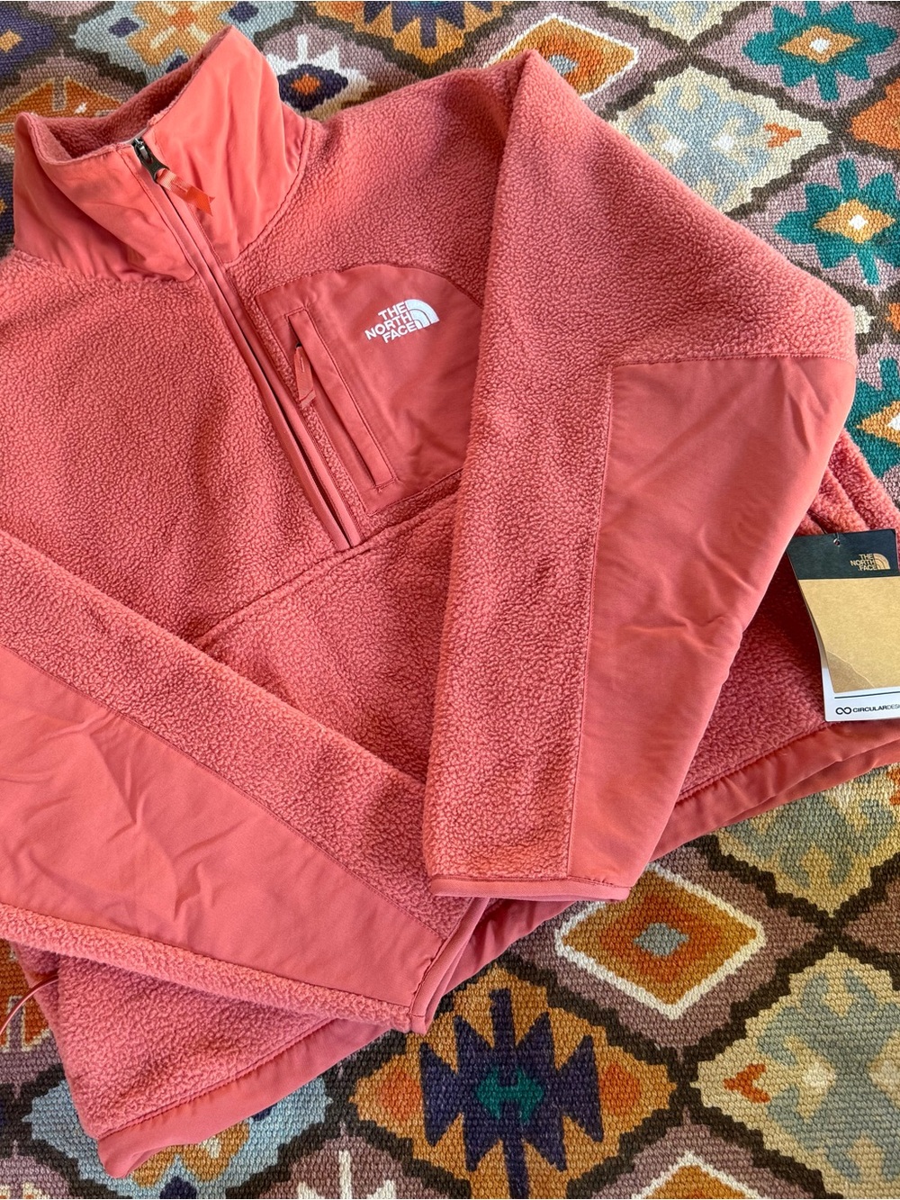 The North Face Women’s Yumiori Off Peak ½-Zip Jacket Size Medium Mars Dust Pink